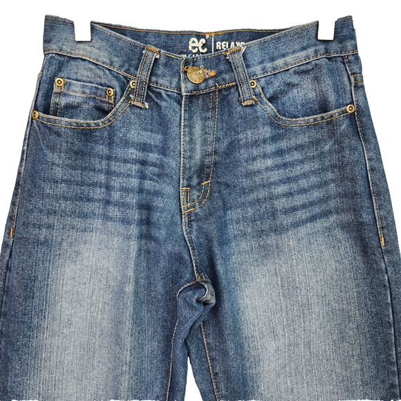 Lee Dungarees Women Jeans 26x28 Relaxed Bootcut Western Cowboy Style Faded Denim - Picture 5 of 10